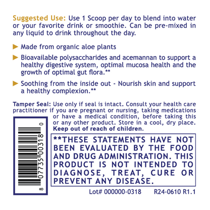 Premier Research Labs Aloe Powder – Mixed Berry Flavor | Digestive Support