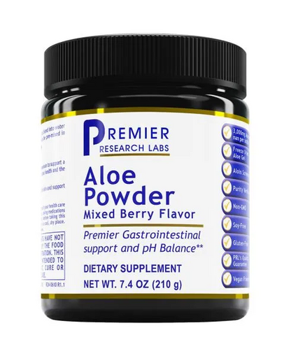 Premier Research Labs Aloe Powder – Mixed Berry Flavor | Digestive Support