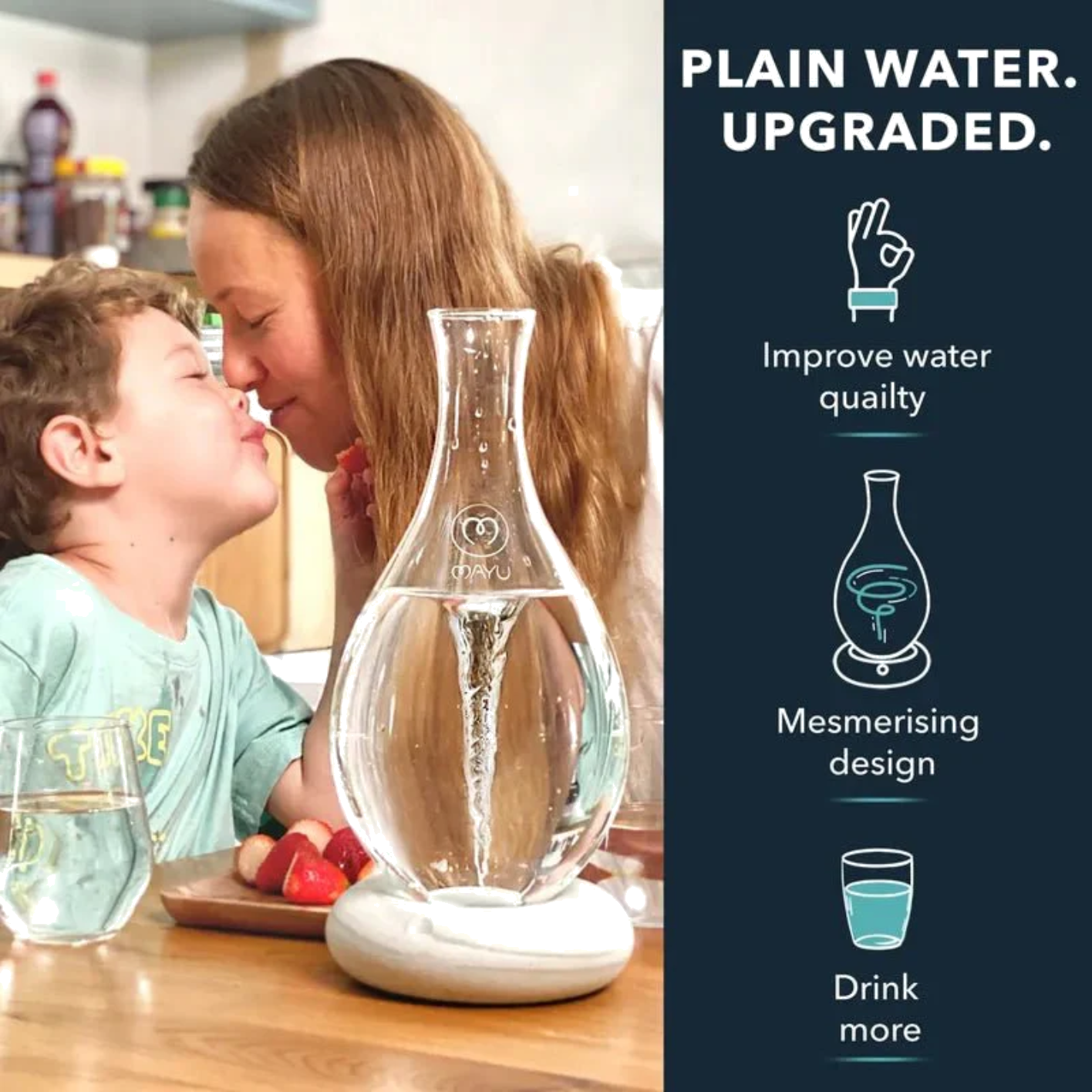 Mayu Swirl Structured Water Carafe